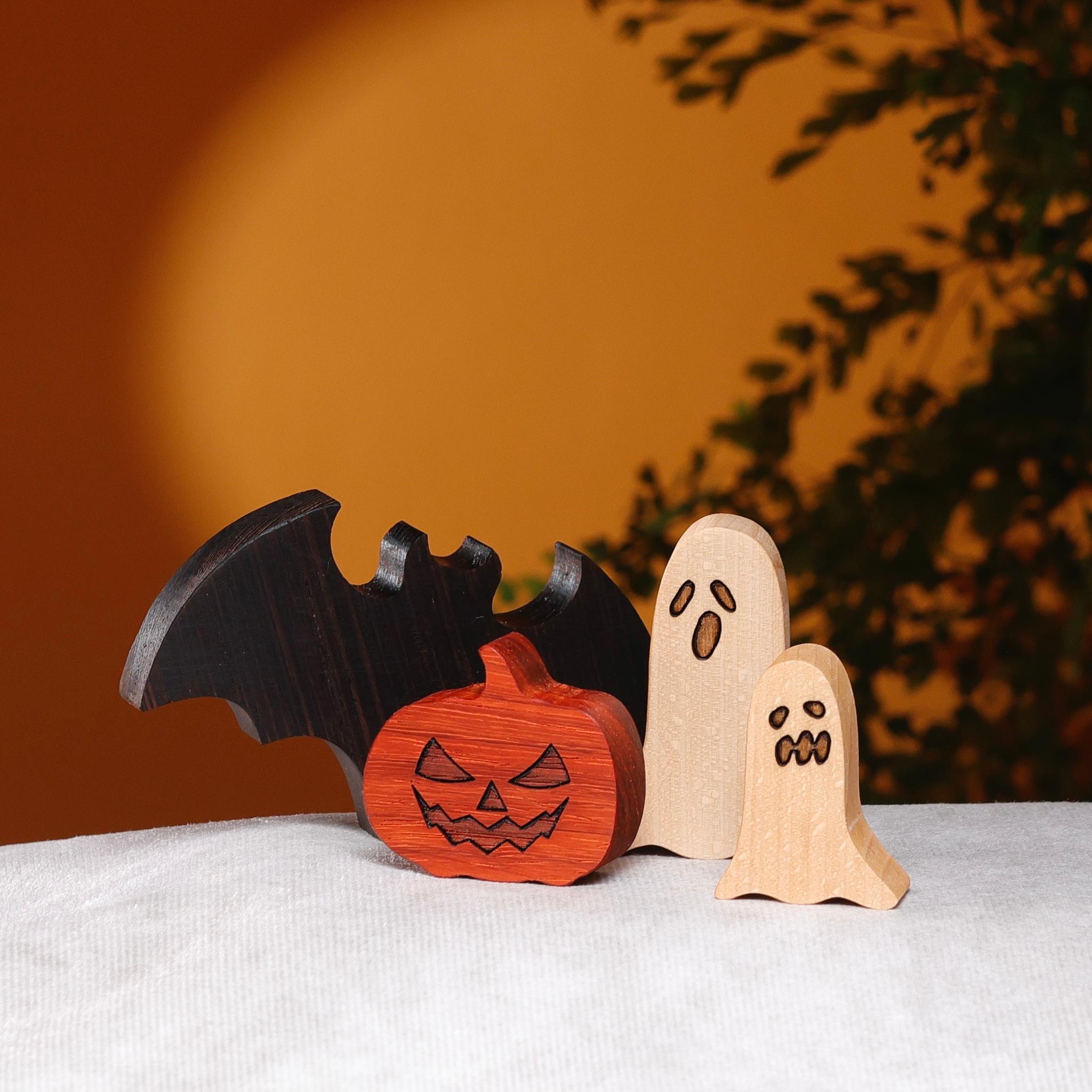 ハロウィン　オブジェ　飾り　パズル　木製　無垢材 | 4枚目